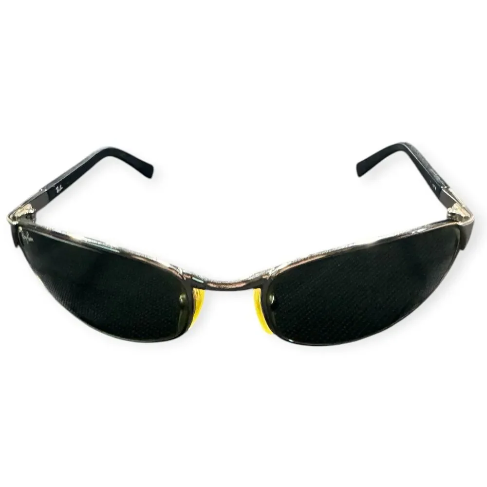 Ray-Ban RB3142 Wrap Sunglasses Gunmetal/Black Frame 59-18mm Retro